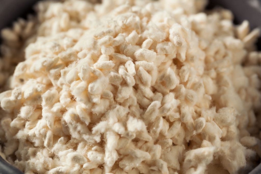 61160229 - raw organic white koji rice ready for cooking